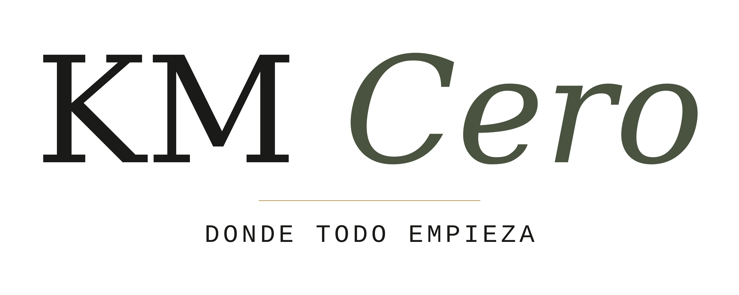 KM Cero · Donde todo empieza